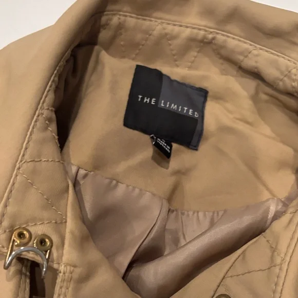 The Limited Tan Double-Breasted Trench Coat - Picture 4 of 6